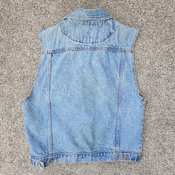 AMAZING Red Cross Pins Blood Drive Collection Denim Vest VTG Battle Jean Jacket - Picture 16 of 16